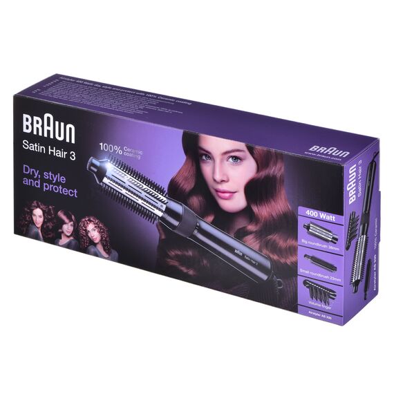 Braun AS330 Hot air brush Warm Black 400 W 2 m | Techbox