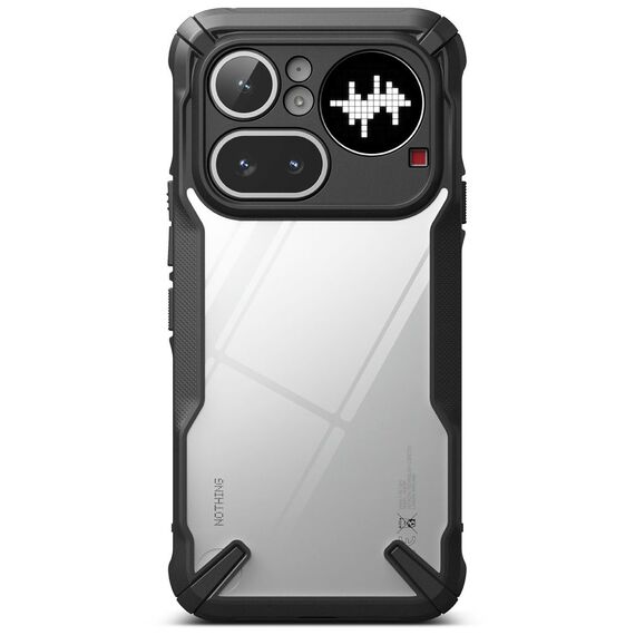 Ringke Fusion X case for Nothing Phone 4A Pro - transparent and black
