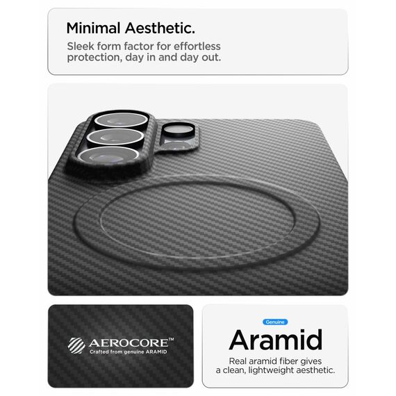 Spigen AirSkin Aramid Mag MagSafe Case for Samsung Galaxy S26 Ultra - Black
