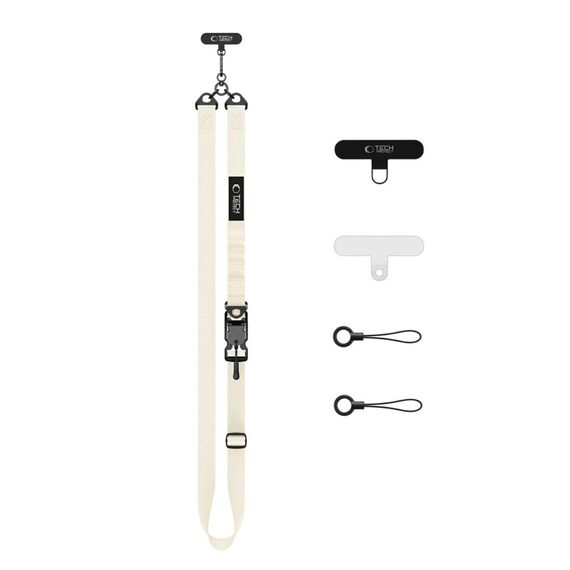 Tech-Protect C9S Rope Crossbody Phone Lanyard - Beige