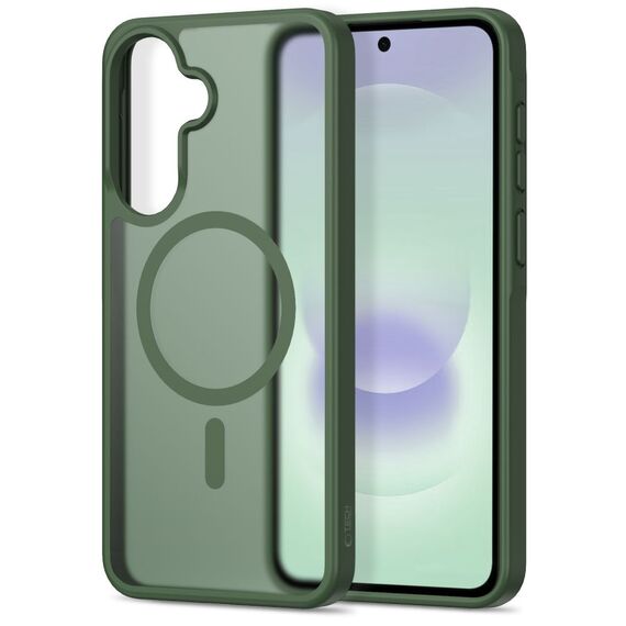 Tech-Protect Magmat MagSafe Case for Samsung Galaxy A36 / A56 / A37 5G - Matte Green