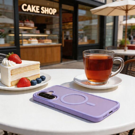 Tech-Protect Magmat MagSafe Case for Samsung Galaxy A36 / A56 / A37 5G - Matte Purple