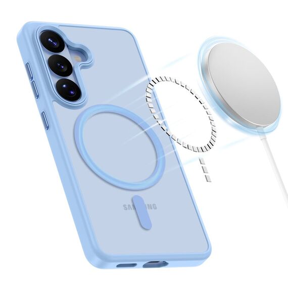 Tech-Protect Magmat MagSafe Case for Samsung Galaxy S26 - Matte Blue