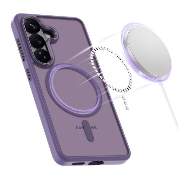 Tech-Protect Magmat MagSafe Case for Samsung Galaxy S26 - Matte Purple