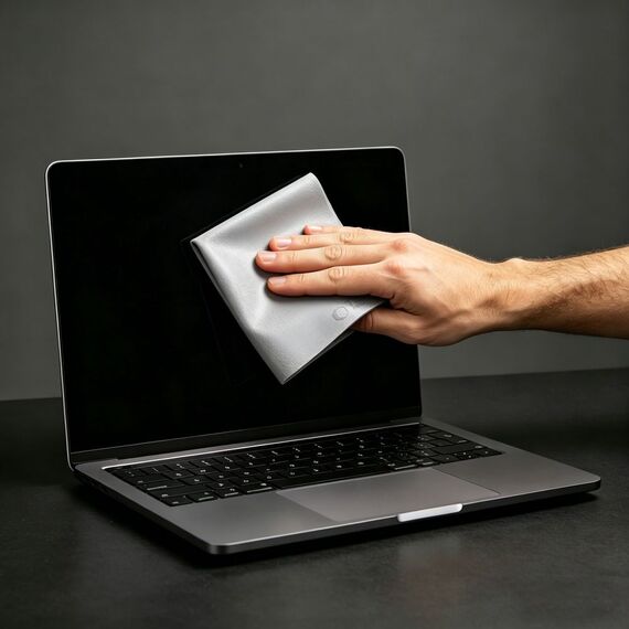 Tech-Protect Polishing Cloth Microfiber Screen Cloth for Laptop 15-16" - Gray