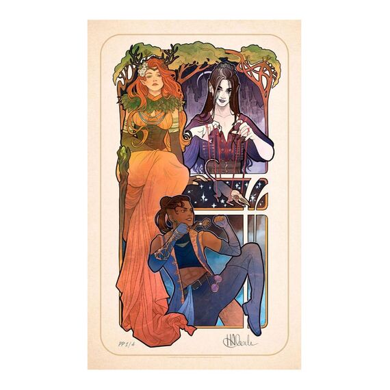 Critical Role Art Print Marisha Ray: 10th Anniversary Art Nouveau Illustrations 46 x 28 cm - unframed