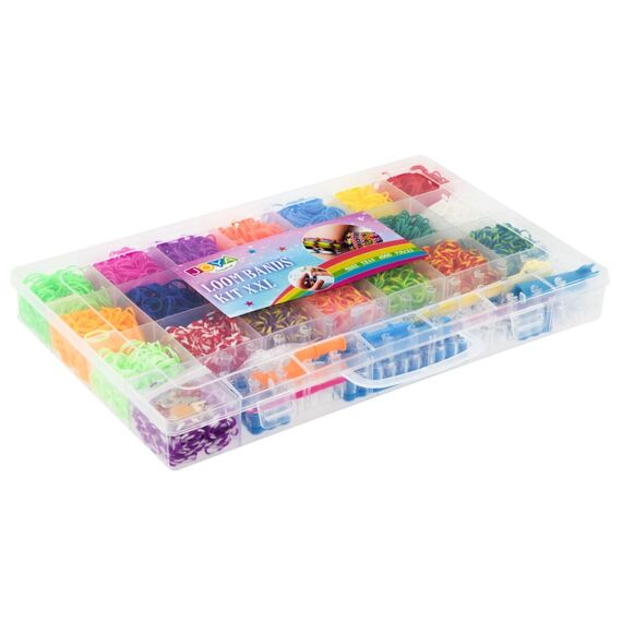 JOYA - Rubber Band Loom Kit, plastic storage box (981046) / Toys