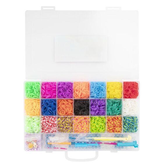 JOYA - Rubber Band Loom Kit, plastic storage box (981046) / Toys