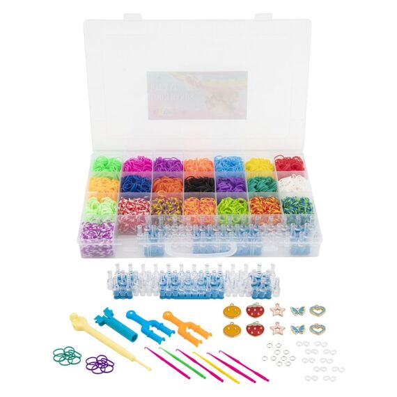 JOYA - Rubber Band Loom Kit, plastic storage box (981046) / Toys