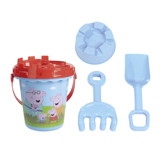 Moxy - Peppa Beach Bucket Blue, 5pcs (168501) / Toys