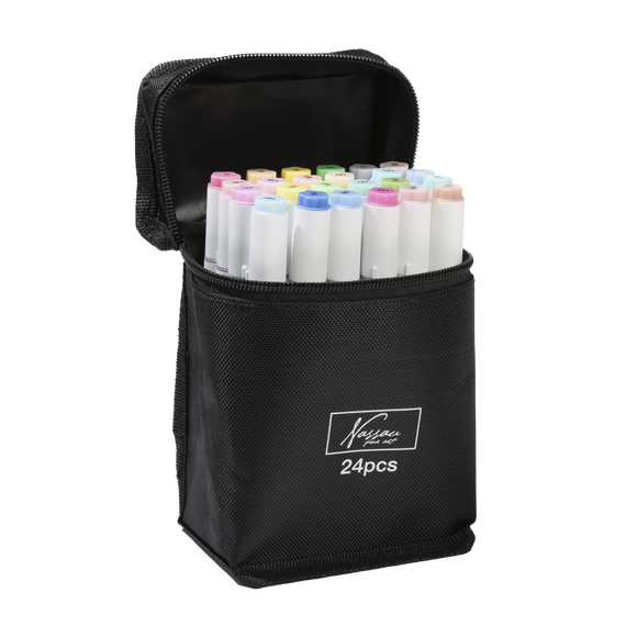 Nassau - Pastel Round Dual Markers, 24 Pcs (AR017002) / Toys