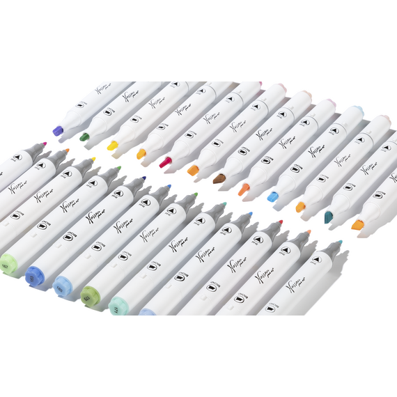 Nassau - Pastel Round Dual Markers, 24 Pcs (AR017002) / Toys