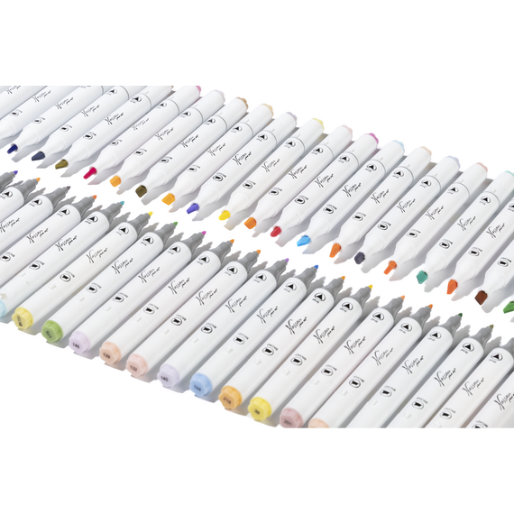 Nassau - Pastel Round Dual Markers 48 Pcs (AR017003) / Toys