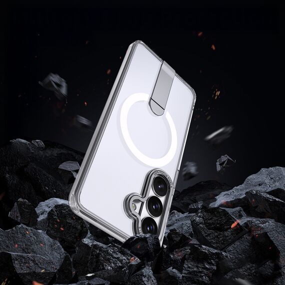 Hybrid Armor X Case for Samsung Galaxy A57 with Stand, Compatible with MagSafe - Transparent | Techbox