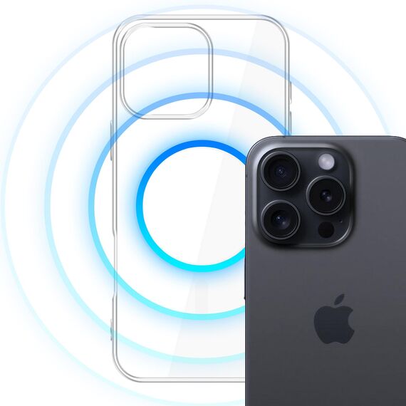 3mk Clear MagCase Case for Apple iPhone 16 Pro Max - Transparent
