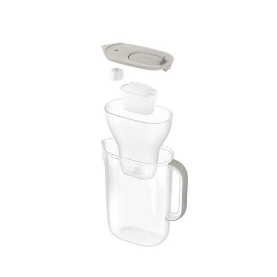 Brita Style Essential filter jug + 2 Maxtra Pro Pure Performance filter cartridges (sand-coloured)