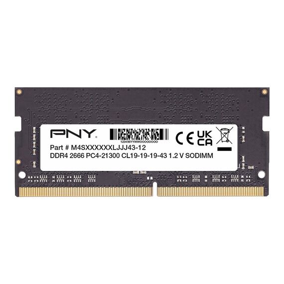 PNY MN8GSD42666 memory module 8 GB 1 x 8 GB DDR4 260-pin SO-DIMM