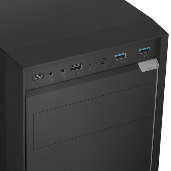 LOGIC CASE J23 PRO USB-C BLACK - Computer Cases - PC Cases & Accessories - Techbox