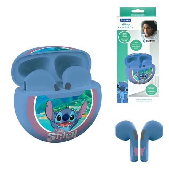 Lexibook - Disney Stitch wireless Bluetooth® earphones (HPBT05D) / Toys