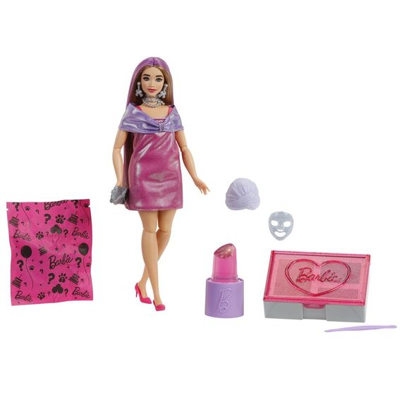 Barbie - Glam Party Unboxed Pink Curvy Doll (JFY67) / Toys
