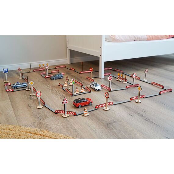 Goki - Playset Road Construction FlexiRoads (53765) / Toys