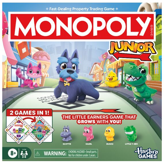 Hasbro gaming - Monopoly Junior 2 In 1 Refresh DK/NO (G1856189) / Toys
