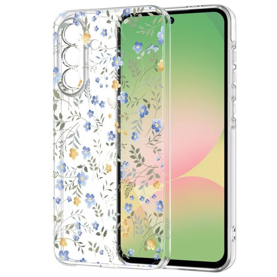 Tech-Protect FlexAir Case for Samsung Galaxy A27 - Transparent Floral