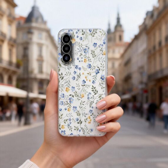 Tech-Protect FlexAir Case for Samsung Galaxy A27 - Transparent Floral