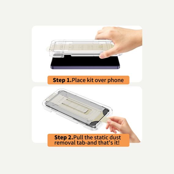 Tech-Protect Quick Set AR+ Anti-Reflective Glass for Samsung Galaxy S26 - Black