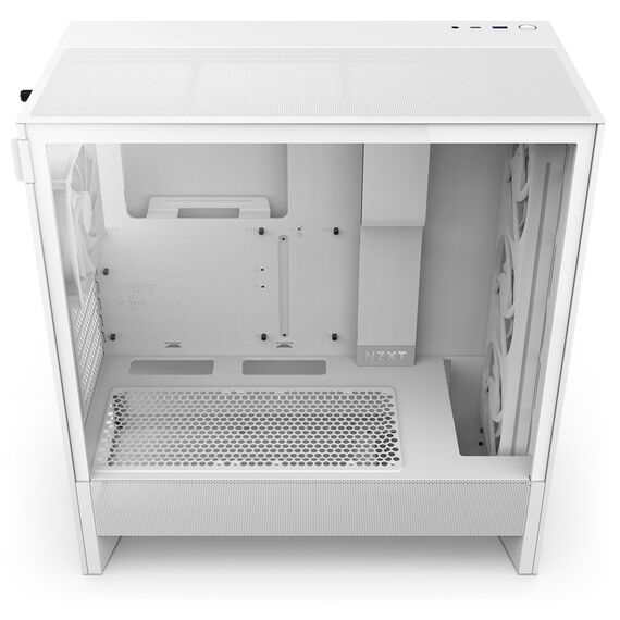 NZXT H5 Flow RGB Midi Tower White - Computer Cases - PC Cases & Accessories - Techbox
