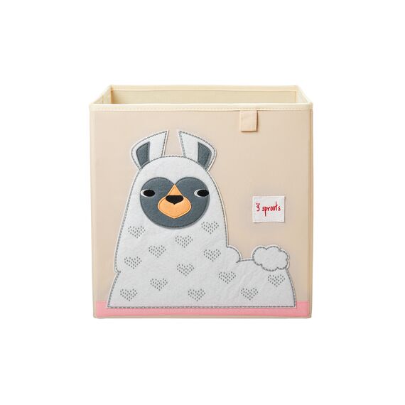 3 Sprouts - Storage Box - White Llama / Baby and Children