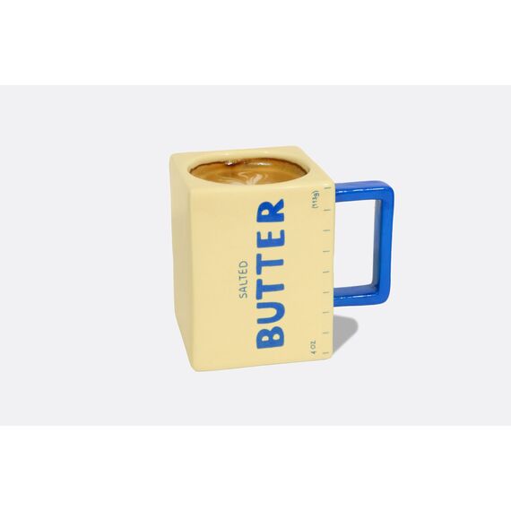 Doiy - Mug - Butter - Bright Yellow with a Blue Handle / Gadgets