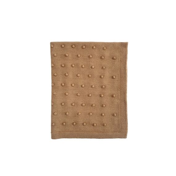 Ooh Noo - Popcorn Baby Blanket - Caramel - 75x95 cm / Baby and Children