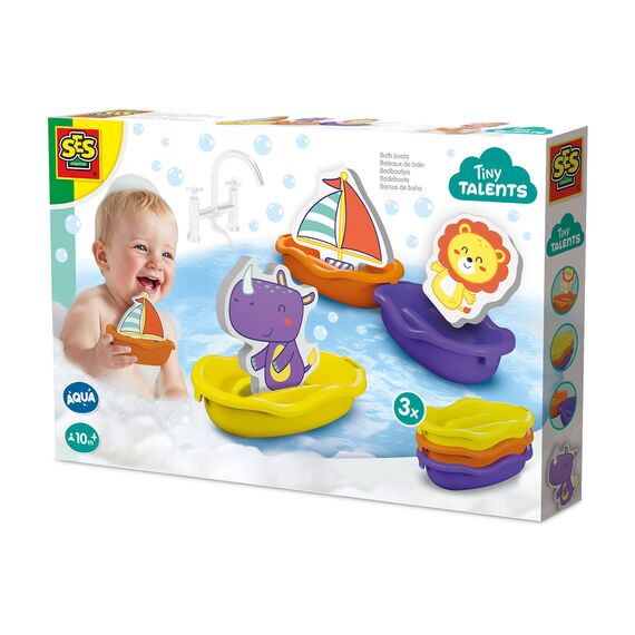 SES Creative - Bath Time - Boats with Foam Animals (S13001) / Toys