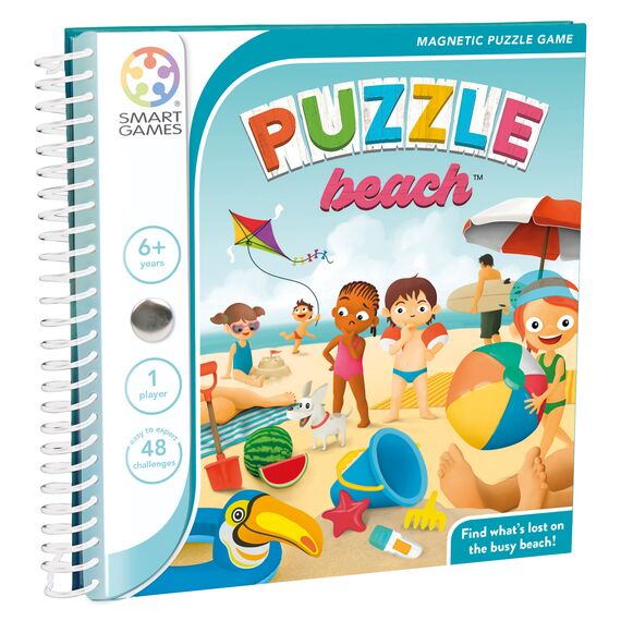 SmartGames - Magnetic Travel - Puzzle Beach (Nordic) (SG2327) / Toys