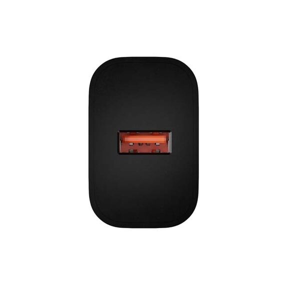 WALL CHARGER NATEC RIBERA 1X USB-A 18W BLACK | Techbox