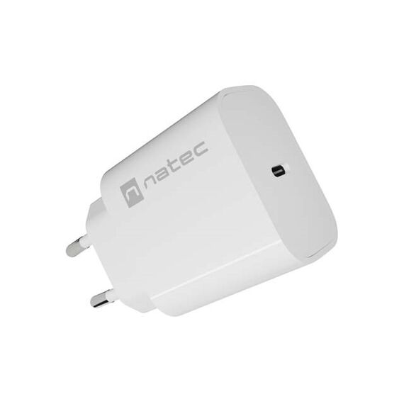WALL CHARGER NATEC RIBERA 1X USB-C 20W WHITE | Techbox