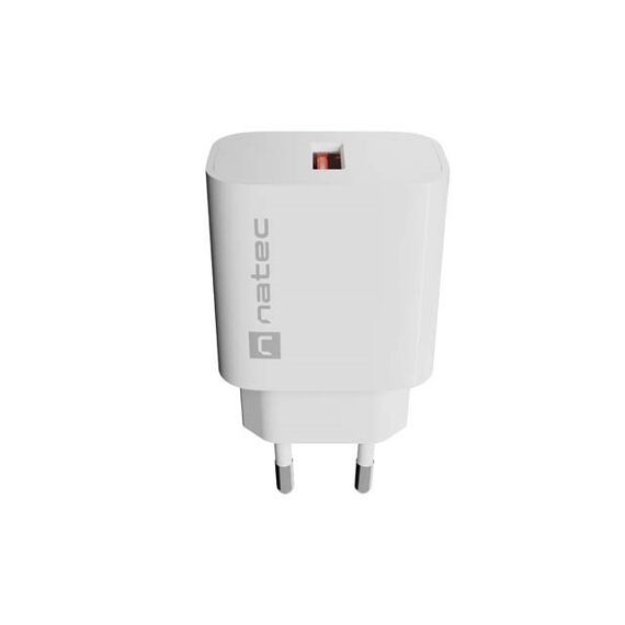 WALL CHARGER NATEC RIBERA 1X USB-A 18W WHITE | Techbox