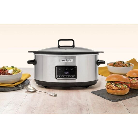 Crock-Pot CSC112X 6.5-litre slow cooker (silver)