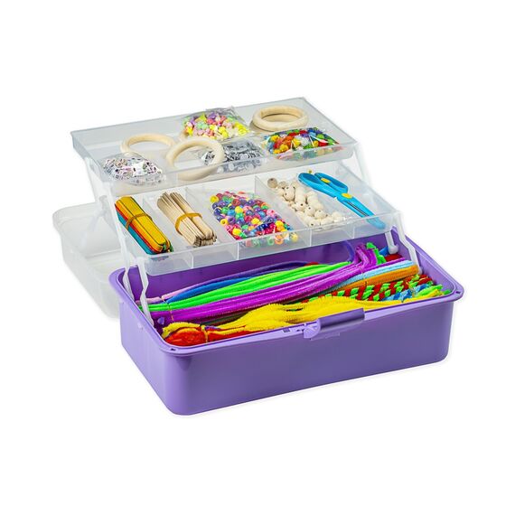 Hobby box purple with approx. 1700 parts (736574) / Toys