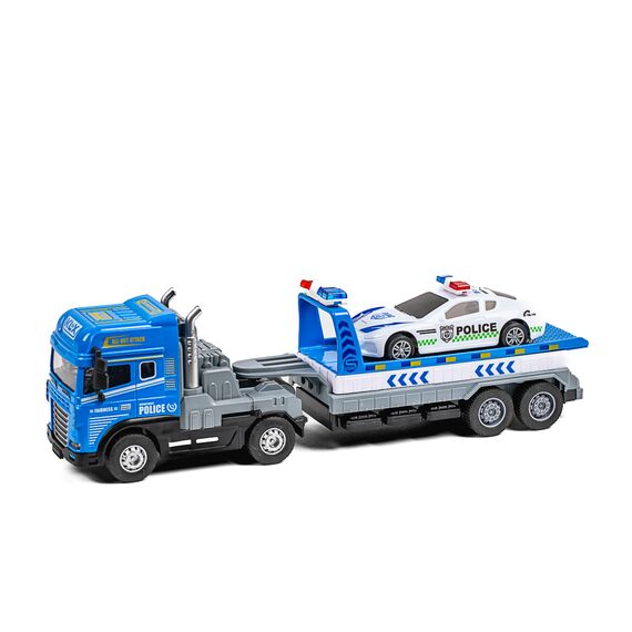 KLX - Die-cast truck w/hanger, police car, light & sound (534680) / Toys