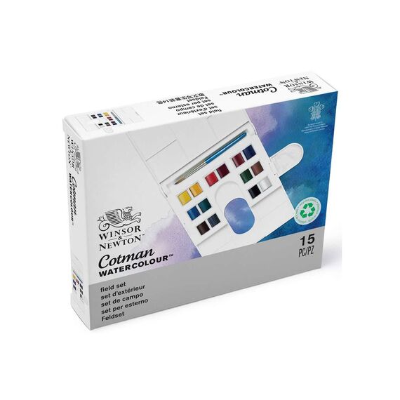 Winsor & Newton - Cotman Watercolour Set 14x1/2 Pans (831058) / Toys