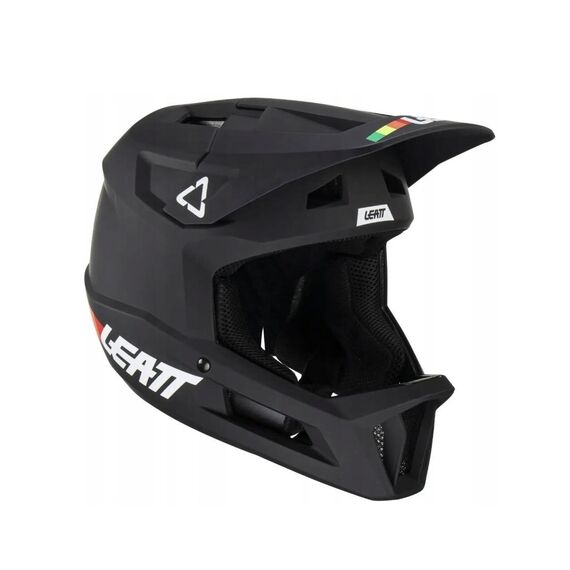 LEATT MTB Gravity 1.0 V23 Full-Face Cycling Helmet, Size L (59–60 cm), Black
