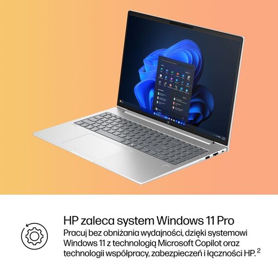HP ProBook 4 G1i Ultra 7 255U 16"WUXGA 300nits 60Hz AG 16GB DDR5 5600 SSD512 Intel Arc Cam 1080p 56Wh W11Pro Pike Silver Aluminium 3Y OnSite