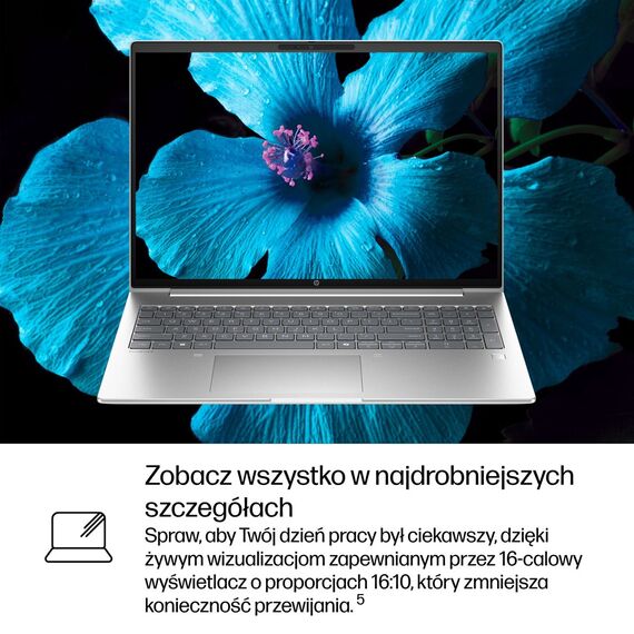 HP ProBook 4 G1i Ultra 7 255U 16"WUXGA 300nits 60Hz AG 16GB DDR5 5600 SSD512 Intel Arc Cam 1080p 56Wh W11Pro Pike Silver Aluminium 3Y OnSite