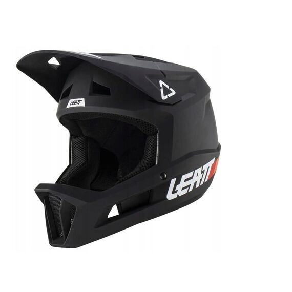 LEATT MTB Gravity 1.0 V23 Full-Face Cycling Helmet, Size L (59–60 cm), Black