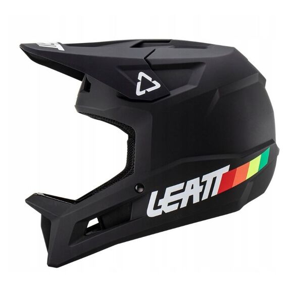 LEATT MTB Gravity 1.0 V23 Full-Face Cycling Helmet, Size M (57-58cm), Black