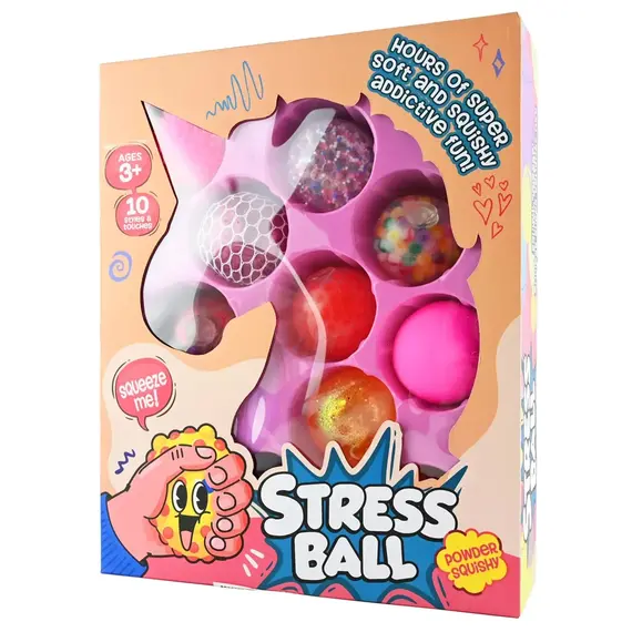 Robetoy - SQUEEZE BALL SET UNICORN 10pcs 6Øcm / Toys