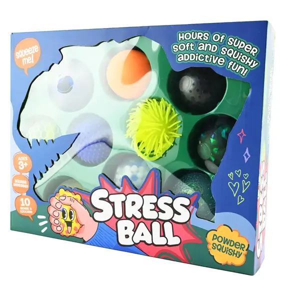 Robetoy - SQUEEZE BALL SET DINOSAUR 10pcs 6Øcm / Toys