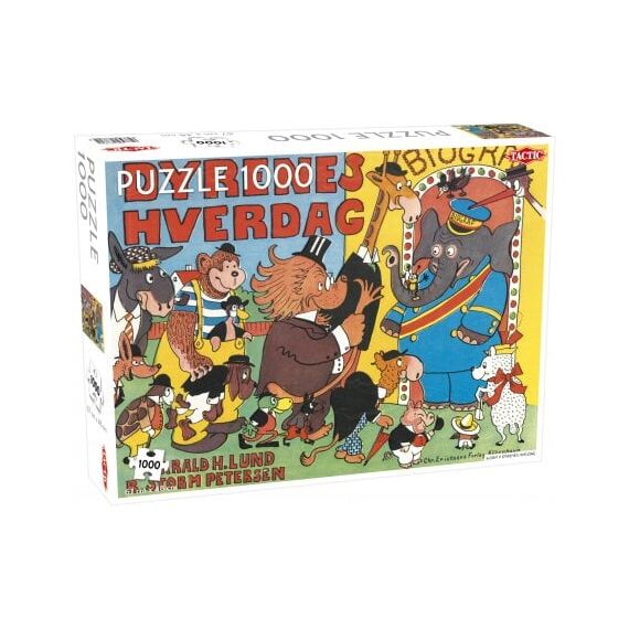 Tactic - Puzzle 1000 pc - Storm P Dyrenes Hverdag / Toys